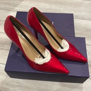 NEW Stuart Weitzman Zinger RED QUASAR in original box